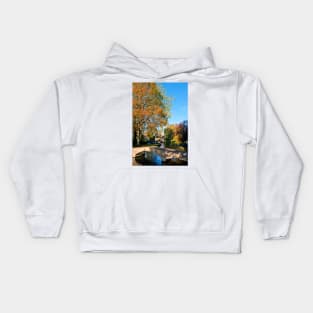 Bourton on the Water Autumn Trees Cotswolds UK Kids Hoodie